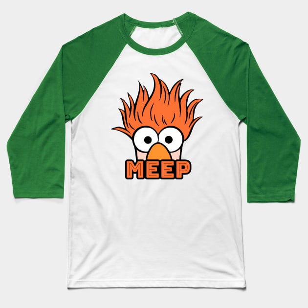 🧪 MEEP - BEAKER 🧪 Baseball T-Shirt by INLE Designs